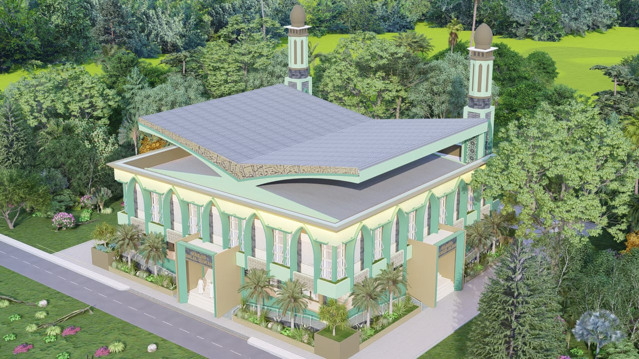 Tampak Udara Kedua Masjid BUQ-24